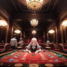 Studio Live Casino jagoan303 dengan dealer langsung di meja blackjack dan roulette